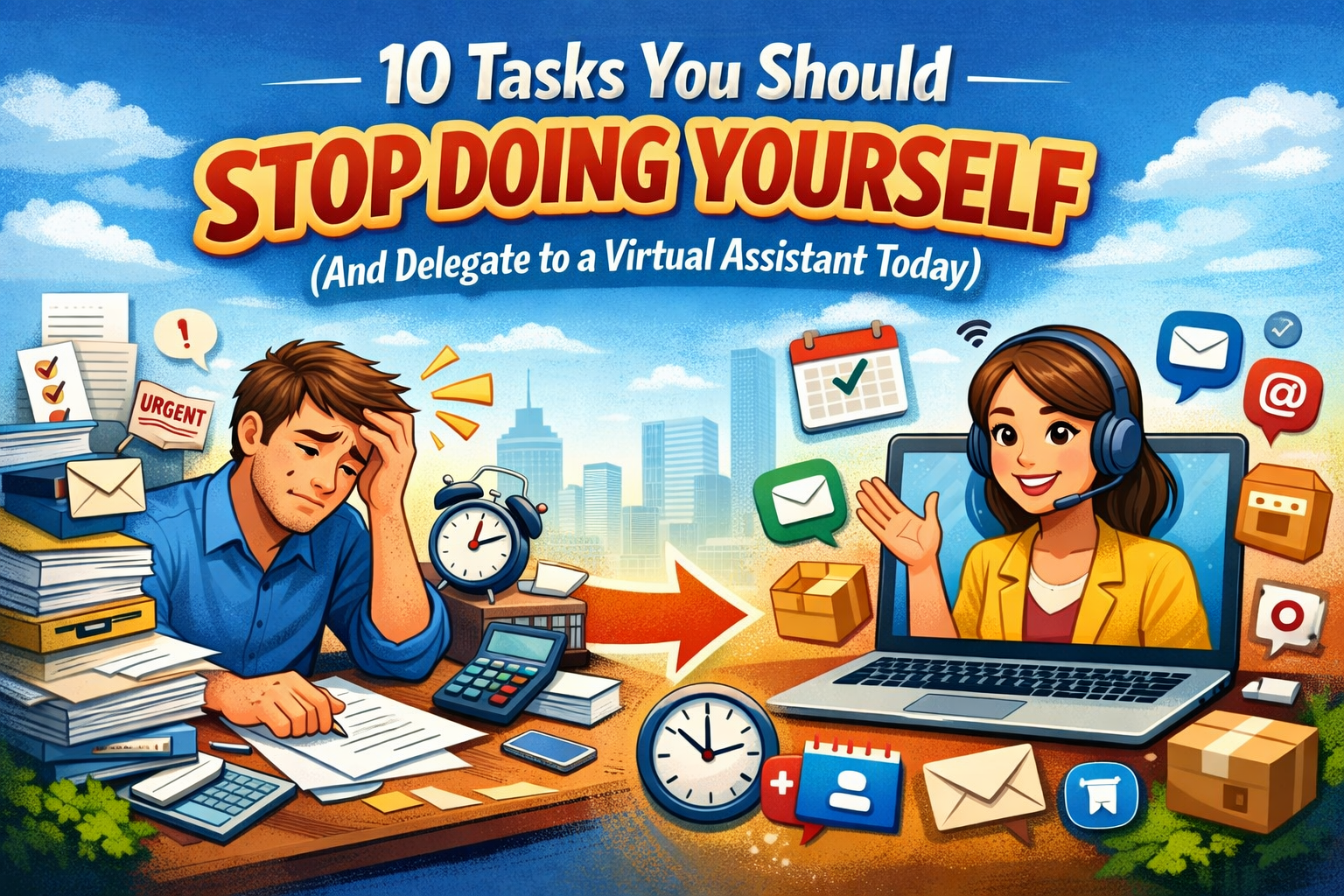 10 Tasks You Should Stop Doing Yourself (And Delegate to a Virtual Assistant Today)